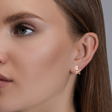 Vals Pave Duo Earrings