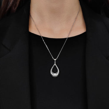 Élora Beyaz Altın Kolye