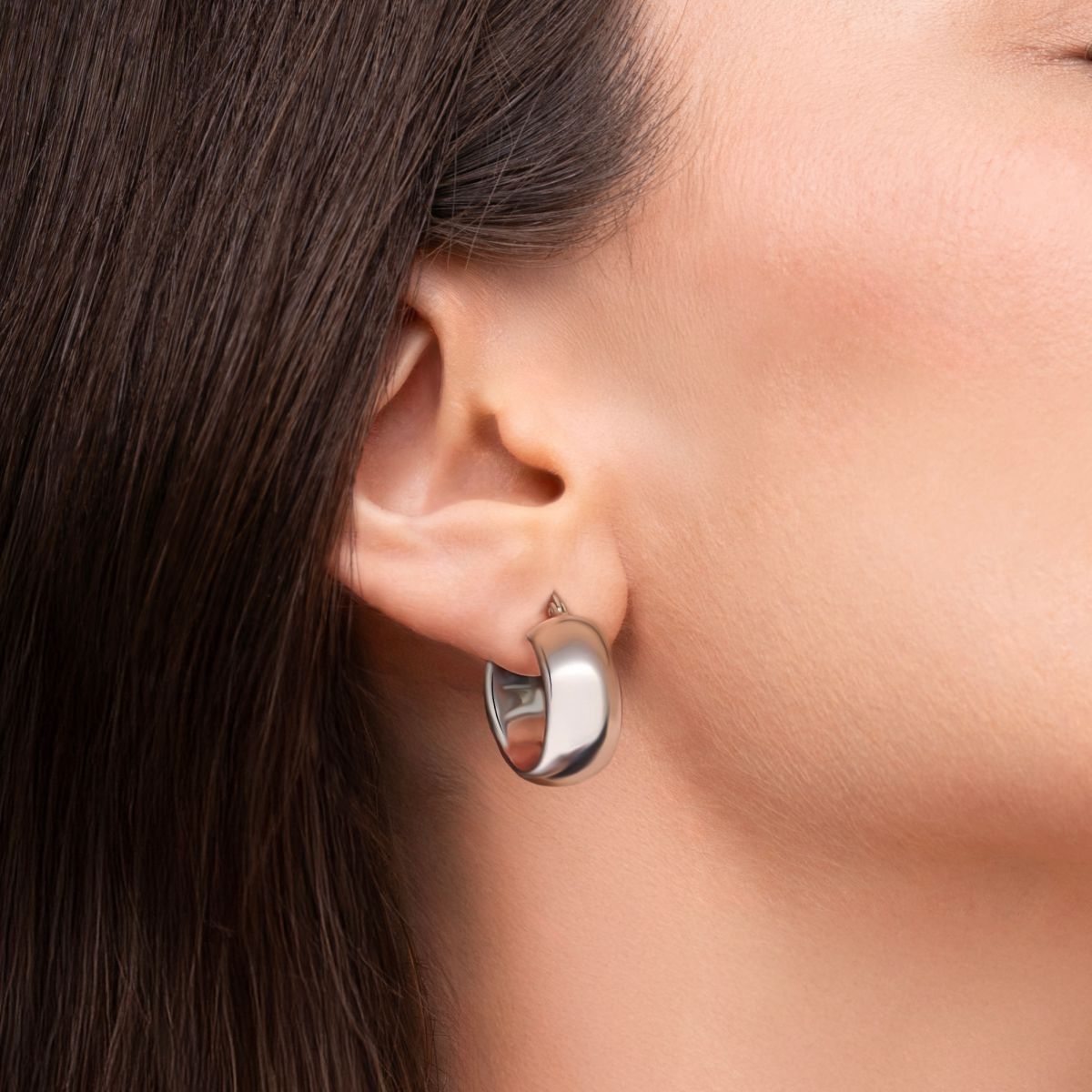 Halora Beyaz Altın Küpe