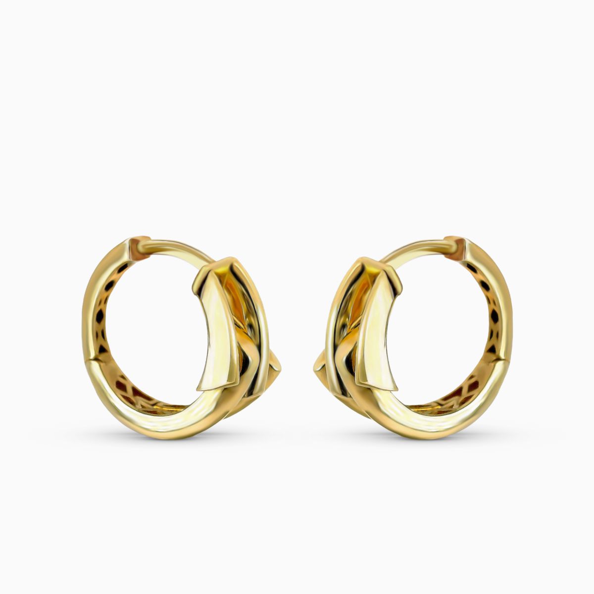 Aurenza Sarı Altın Küpe