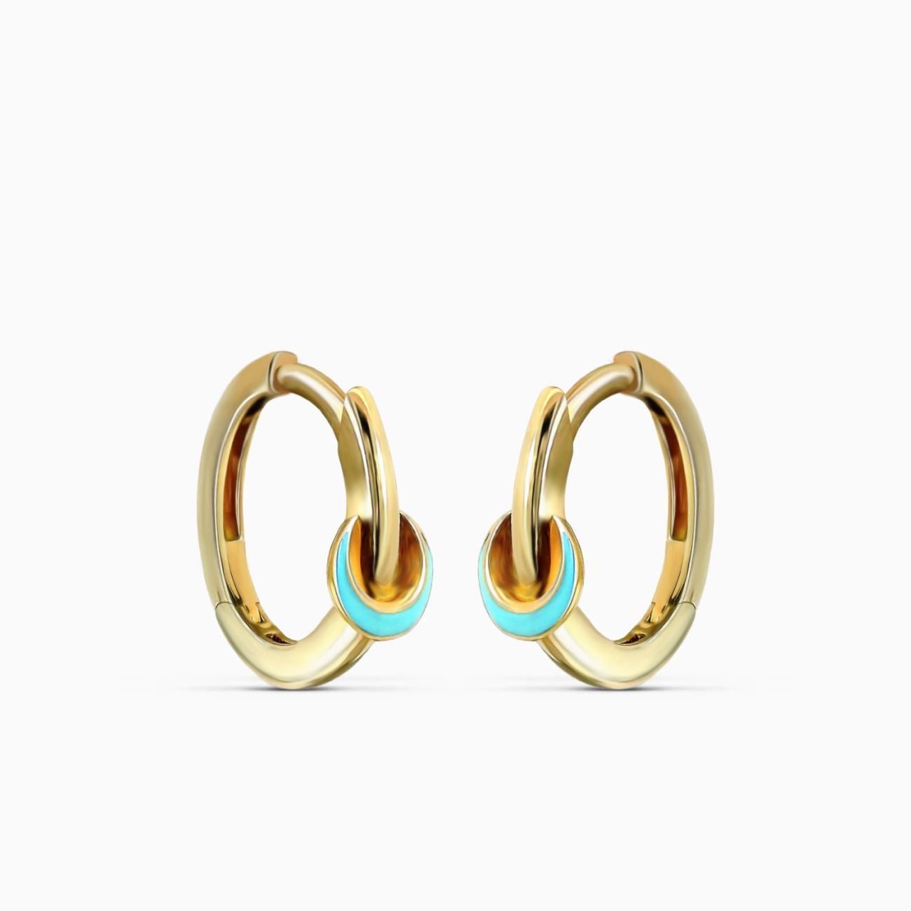 Aurelia Turquoise Link Halka Küpe