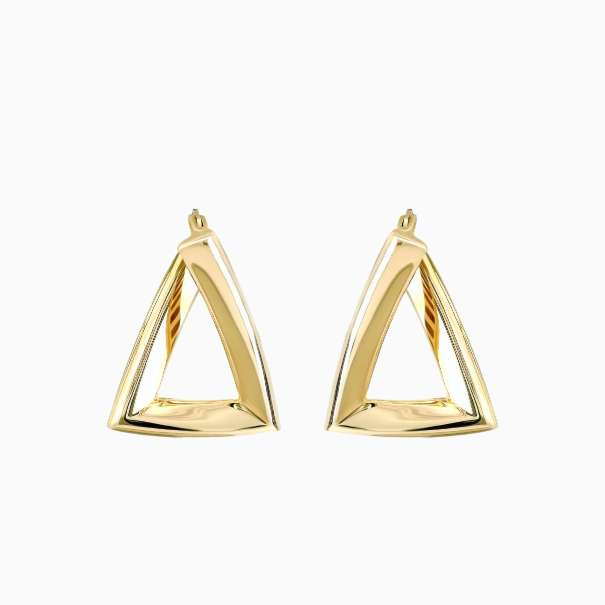 Üçgen Şekilli Altın Küpe