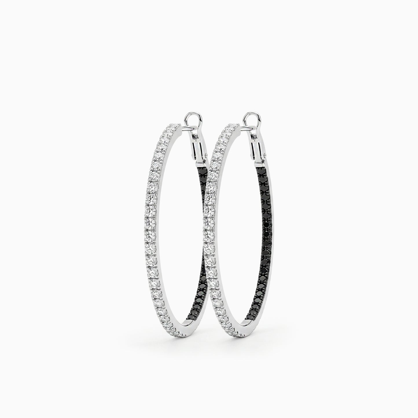 Diamond Hoop Earrings