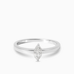 0.21ct Marquise Cut Diamond Engagement Ring