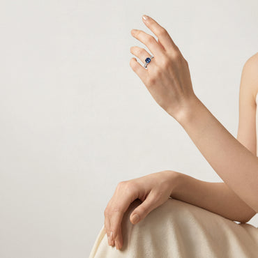 Vivid Blue Sapphire Ring