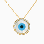 0.59 Karat Pırlantalı Sedef Kolye