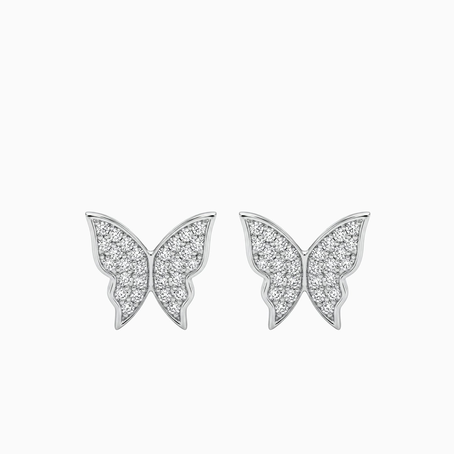 Diamond Butterfly Earrings