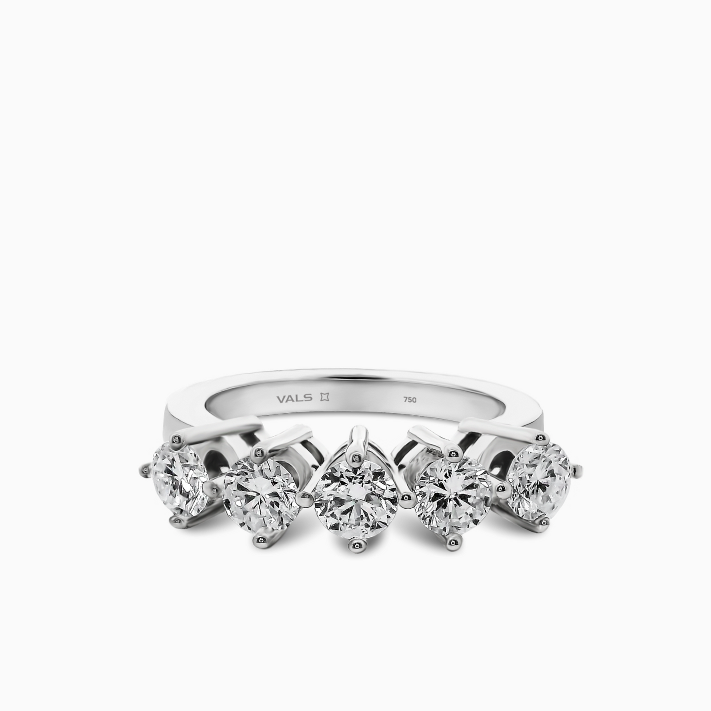 1.09ct Diamond 5-Stone Ring