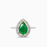 Pear Shape Emerald Ring
