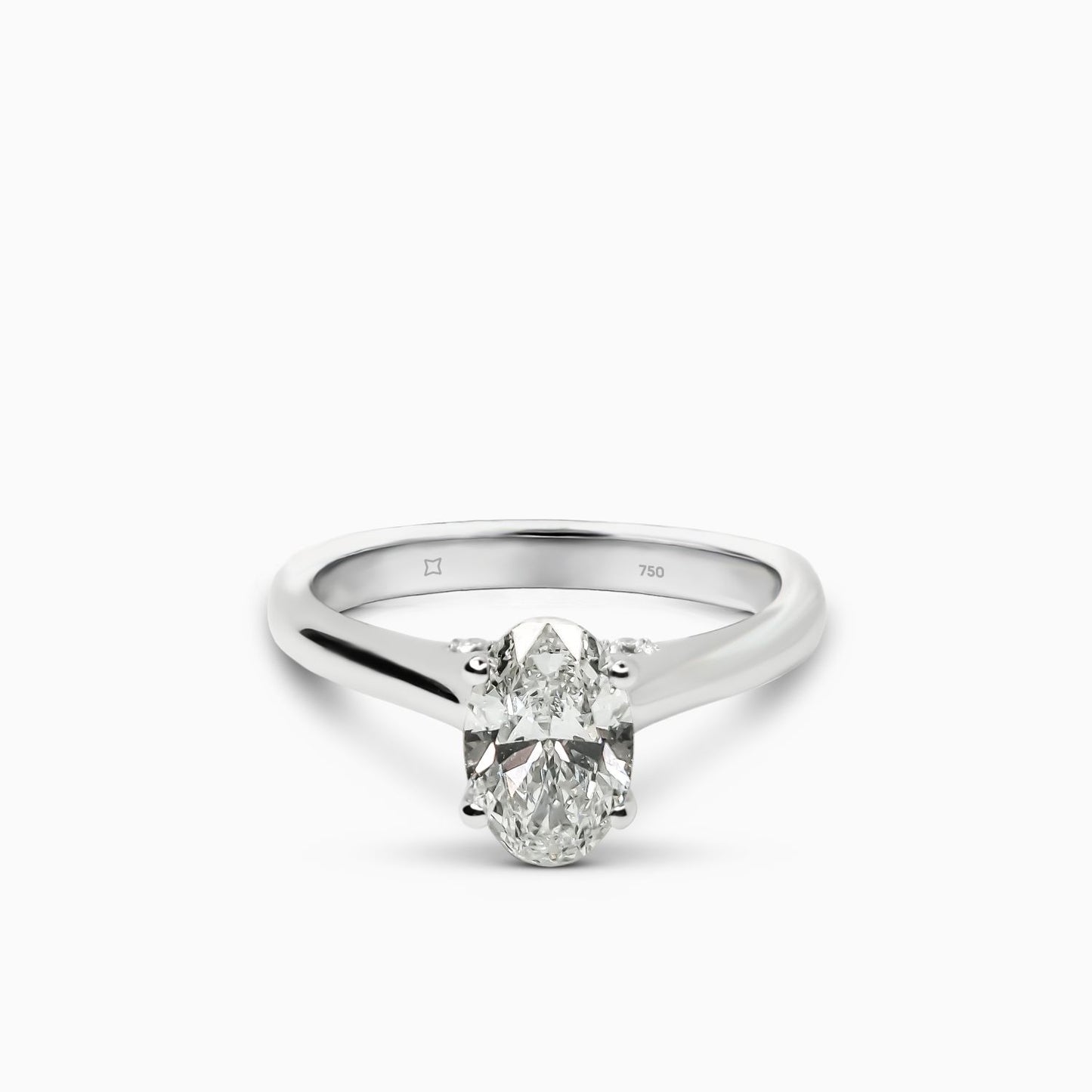 Vals Mary Oval Tektaş Yüzük