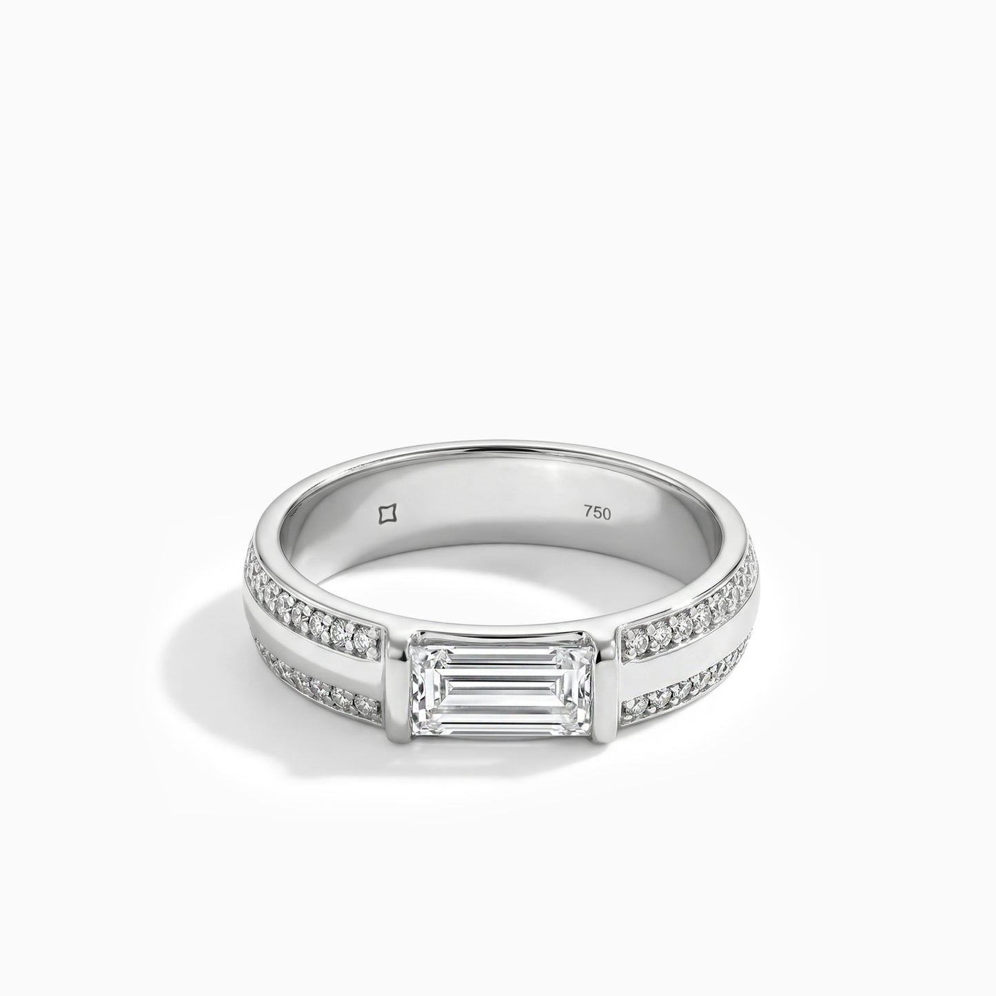 Channel Diamond Baguette Ring