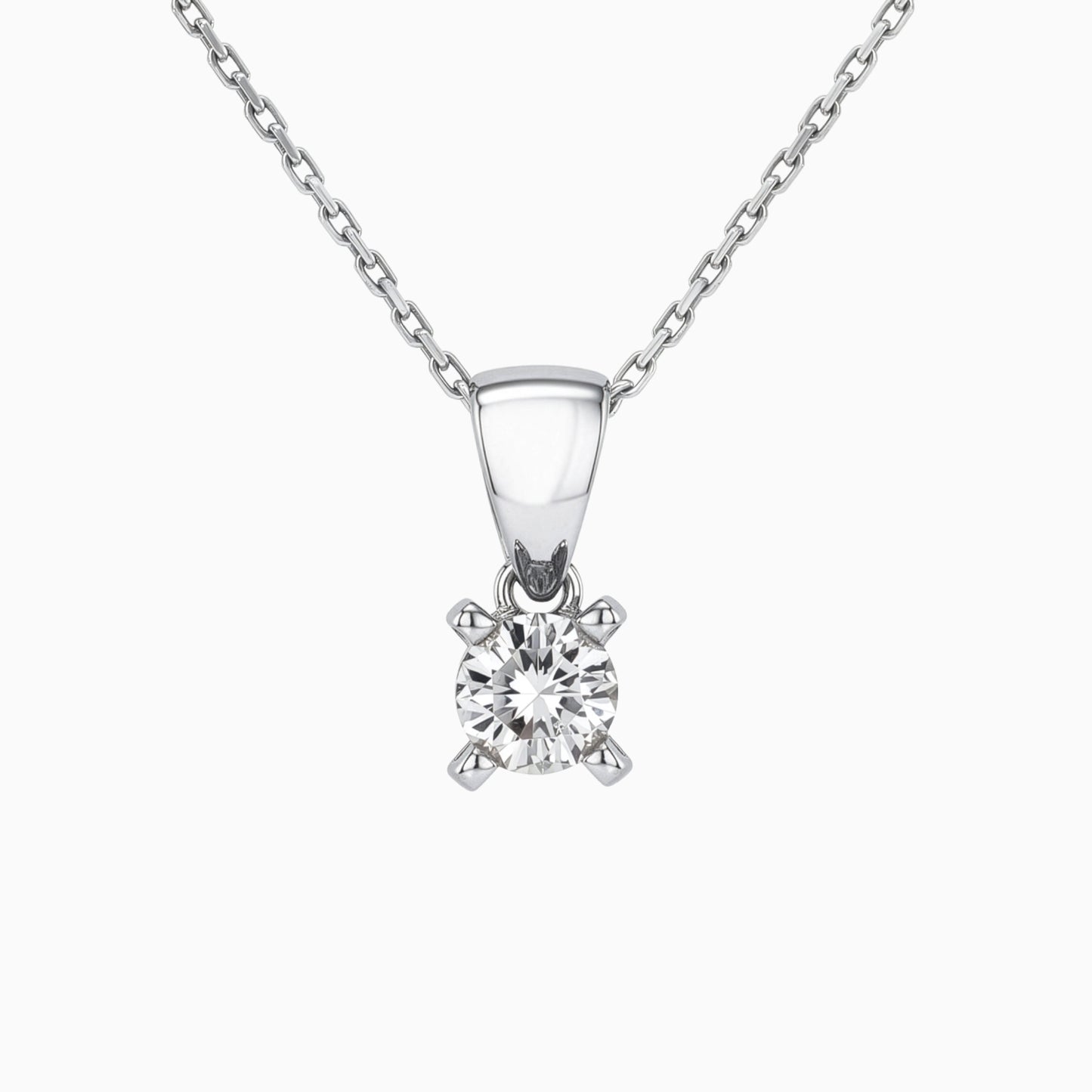 0.18 Carat Diamond Solitaire Necklace