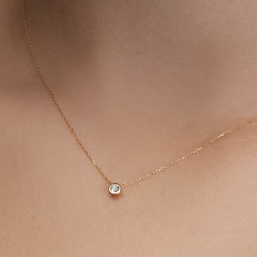 0.11ct Diamond Solitaire Necklace