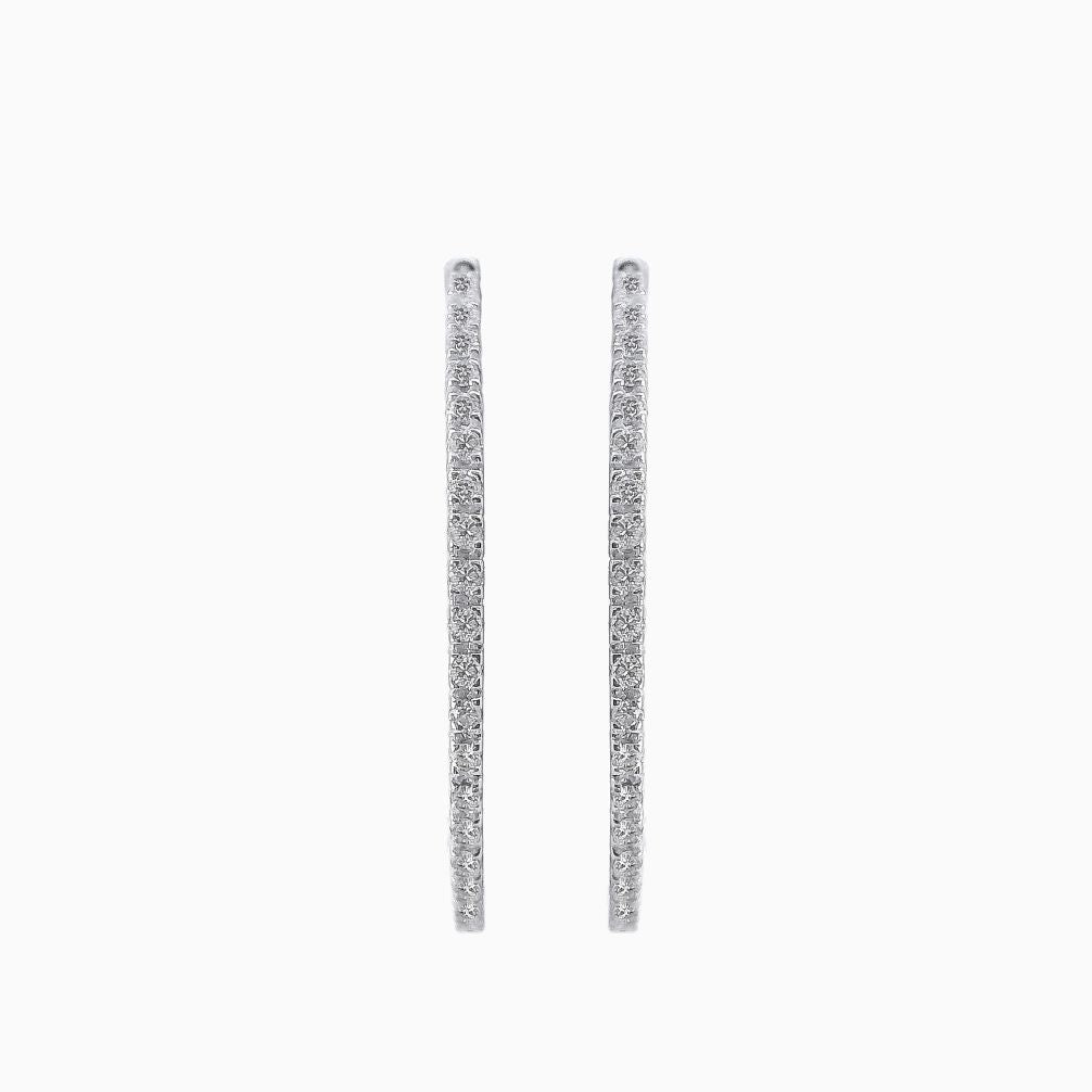 0.69 Karat Sonsuzluk Pırlanta Halka Küpeler