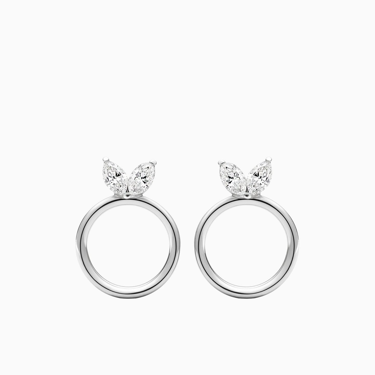 Marquise Cut Diamond Earrings