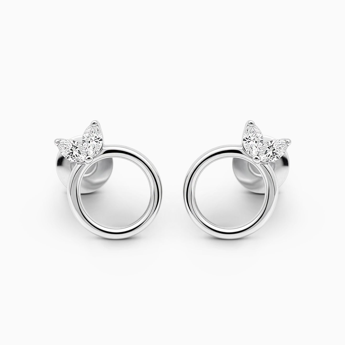 Marquise Cut Diamond Earrings