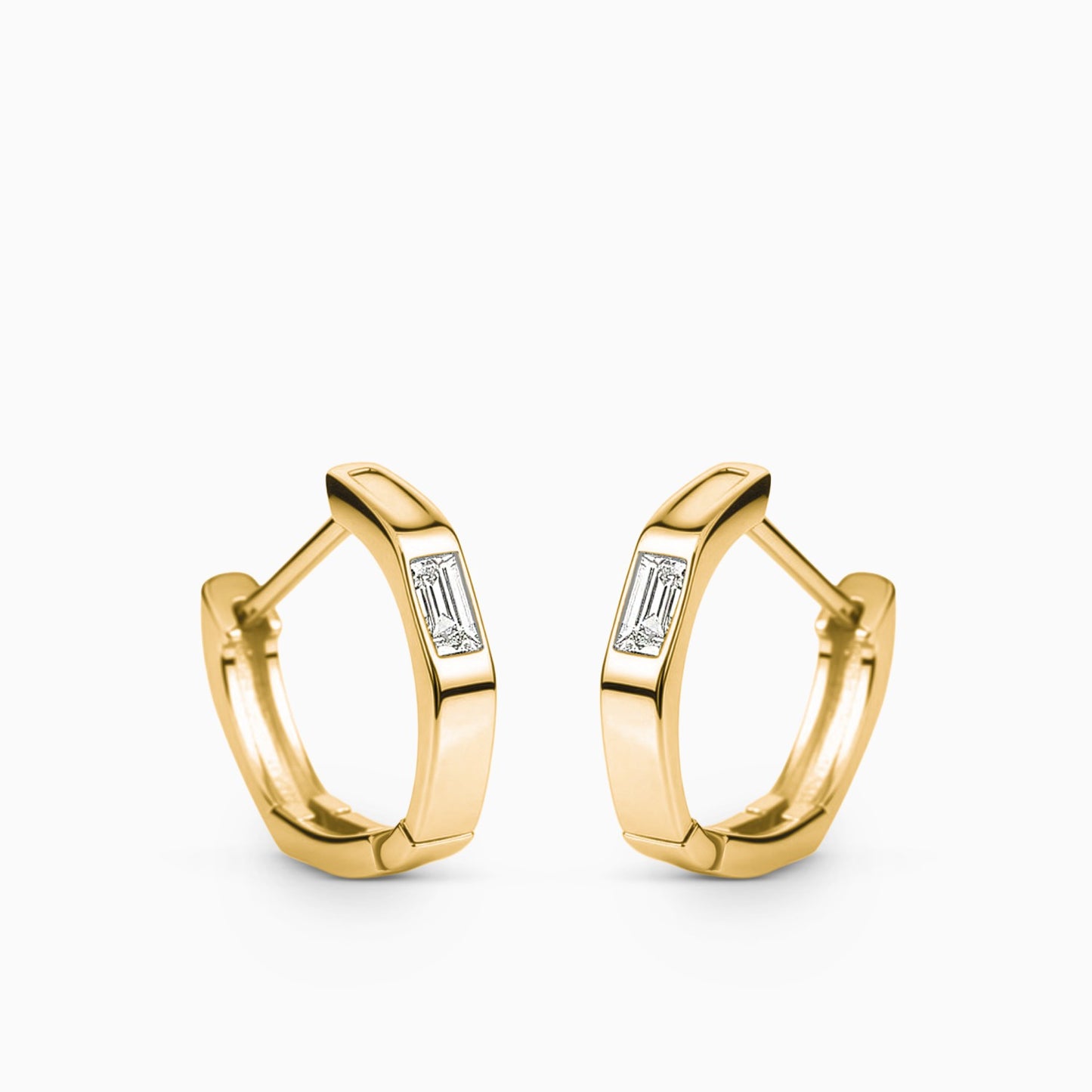 0.09ct Baguette Diamond Earrings