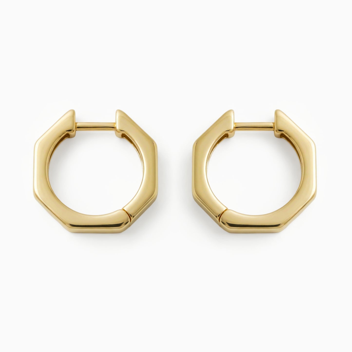Diamond Baguette Hoop Earrings