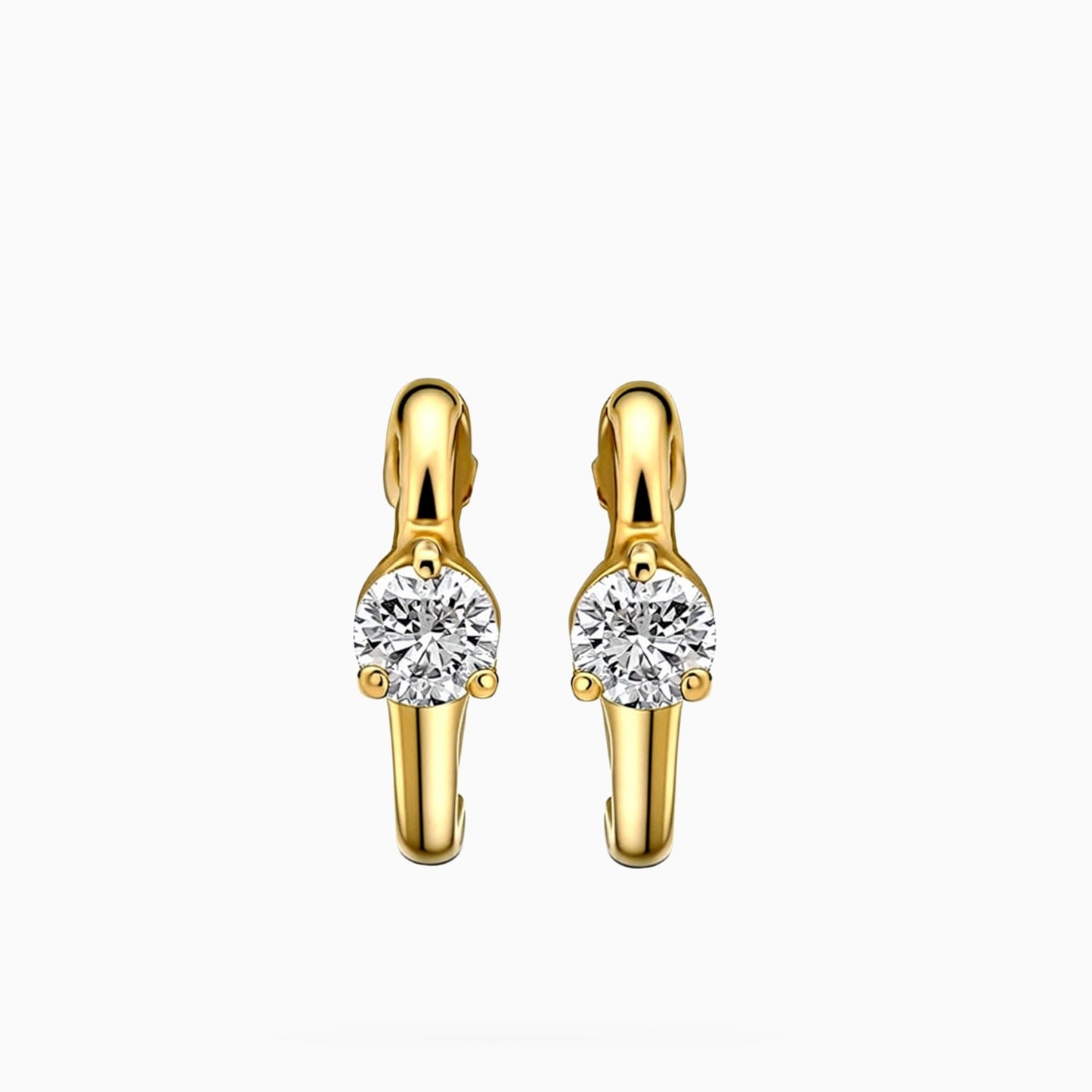 Diamond Hoop Earrings