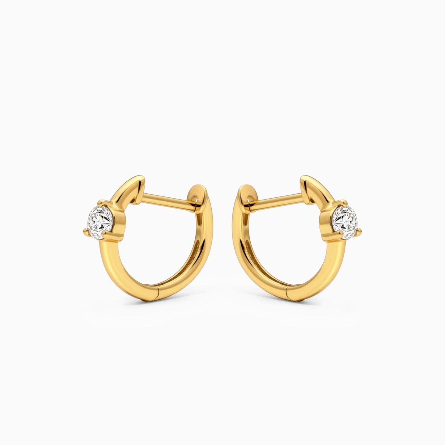 Diamond Hoop Earrings