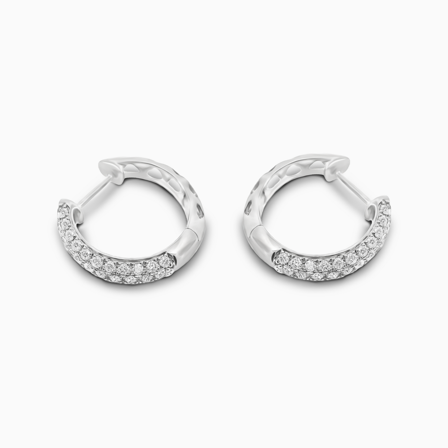 0.57ct Eternity Diamond Hoop Earrings