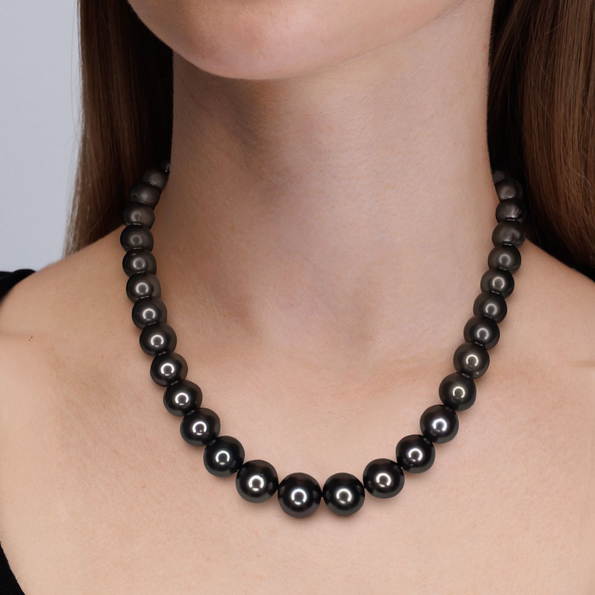Noir Freshwater Pearl Kolye