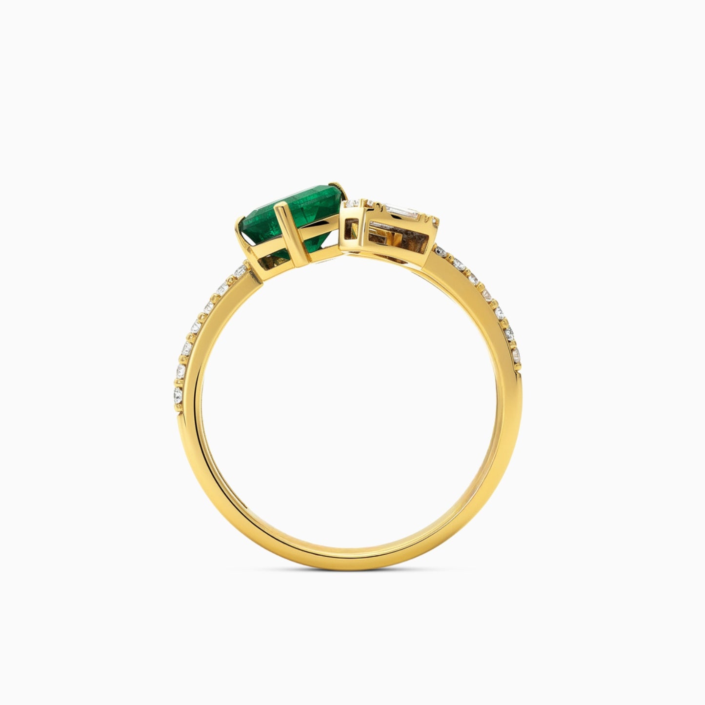 Emerald&Baguette Cut Ring