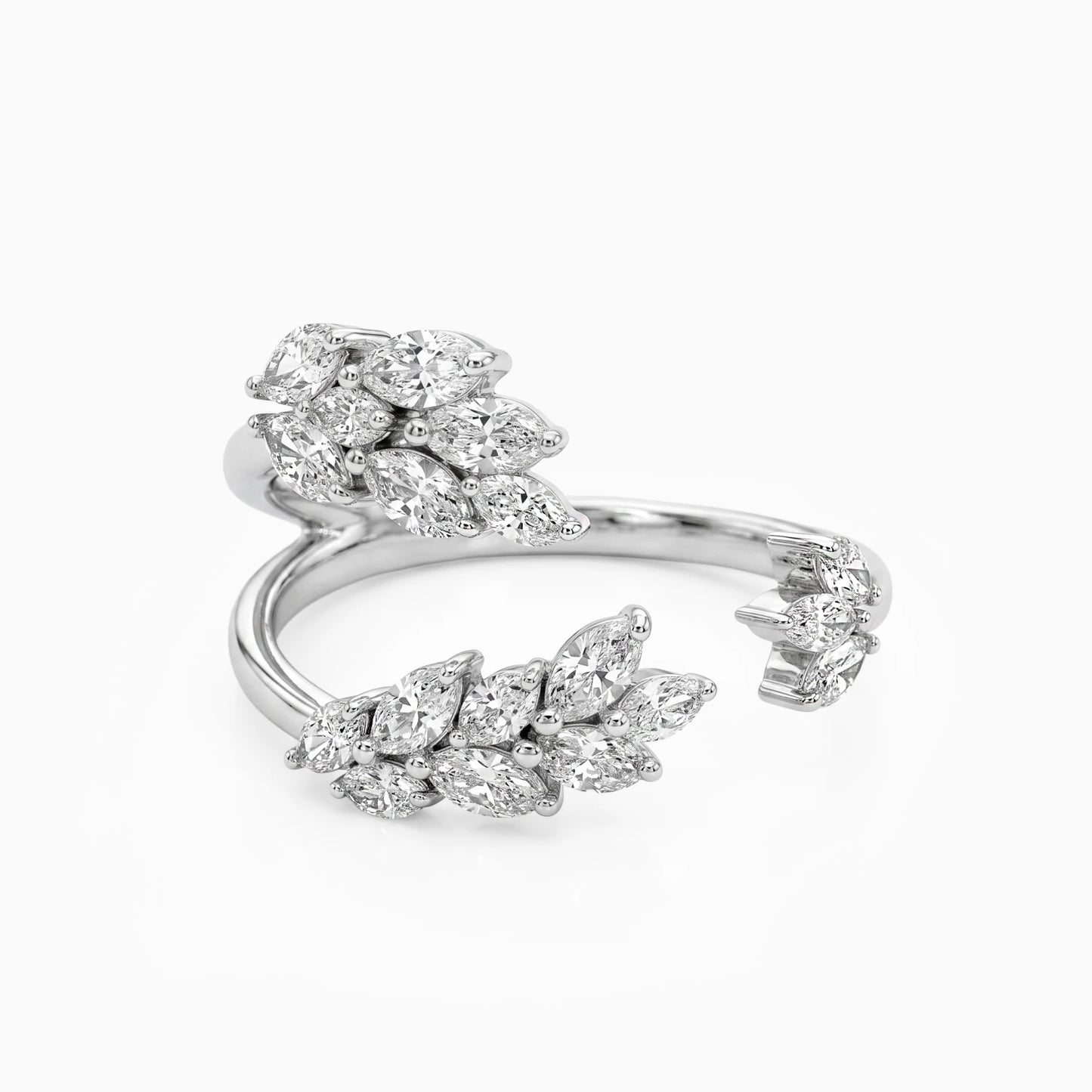 Diamond Leafs Ring