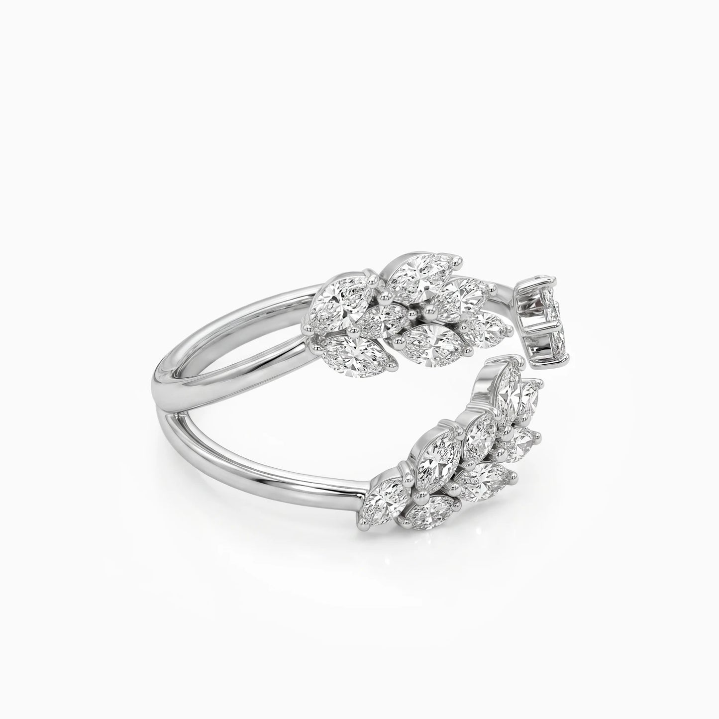 Diamond Leafs Ring
