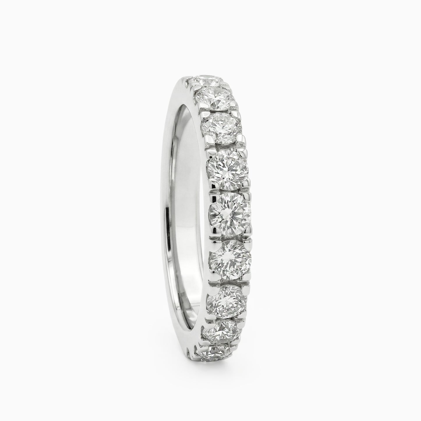 Half Diamond Eternity Ring