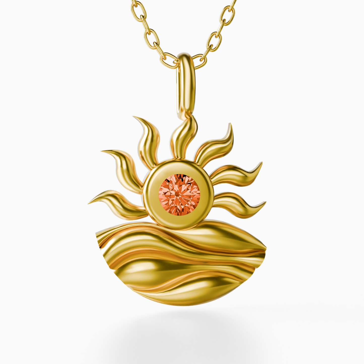 Golden Wave Necklace