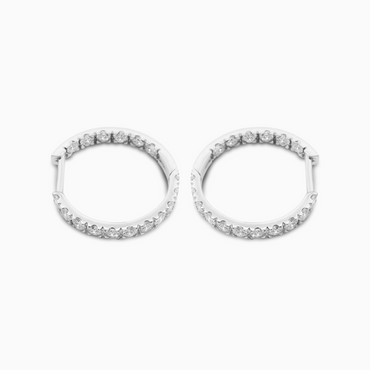 1.67ct Eternity Diamond Hoop Earrings