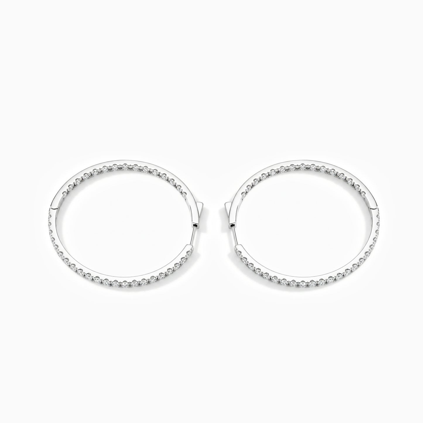 2.64 Carat Diamond Hoop Earring