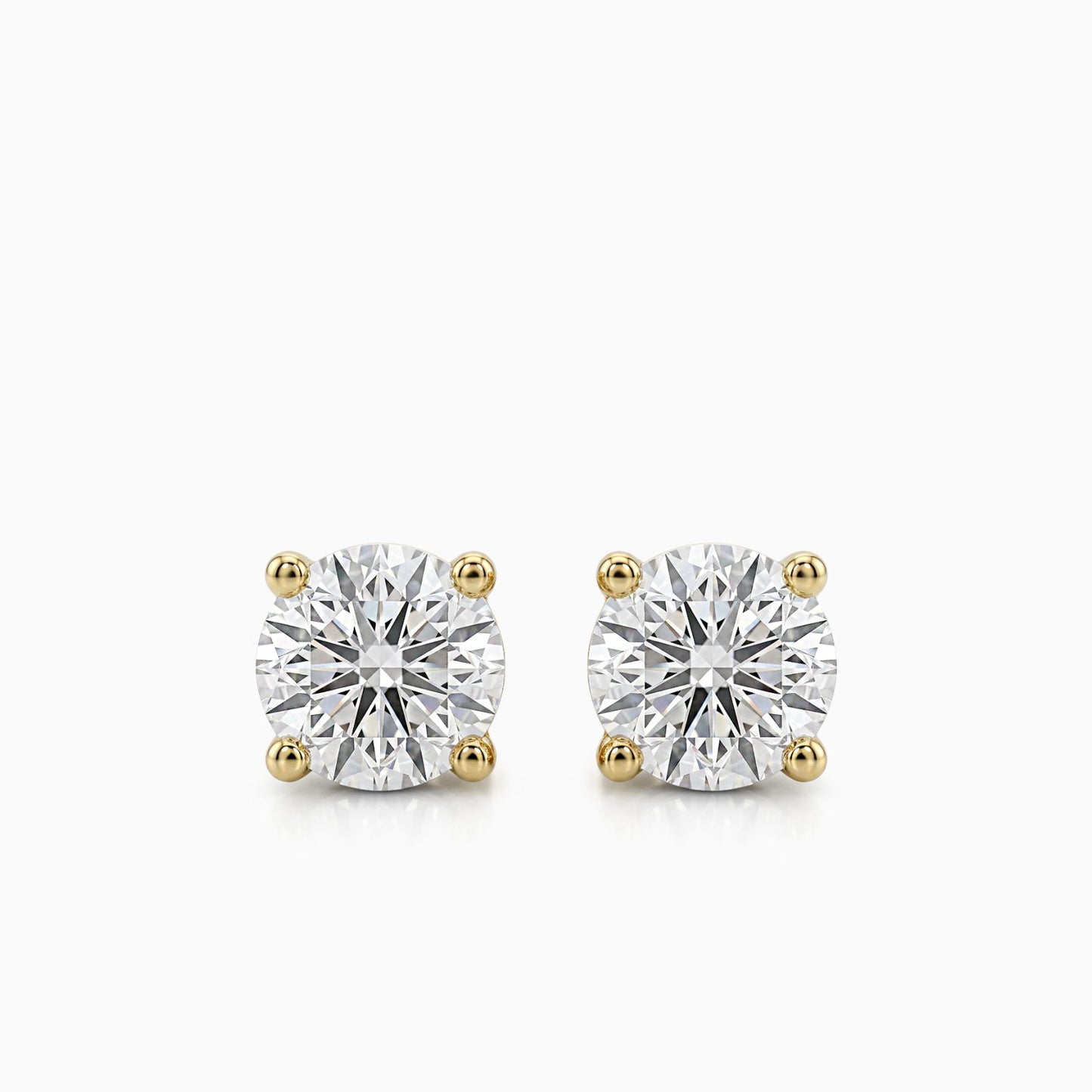 Diamond Solitaire Earrings