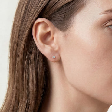 Diamond Solitaire Earrings