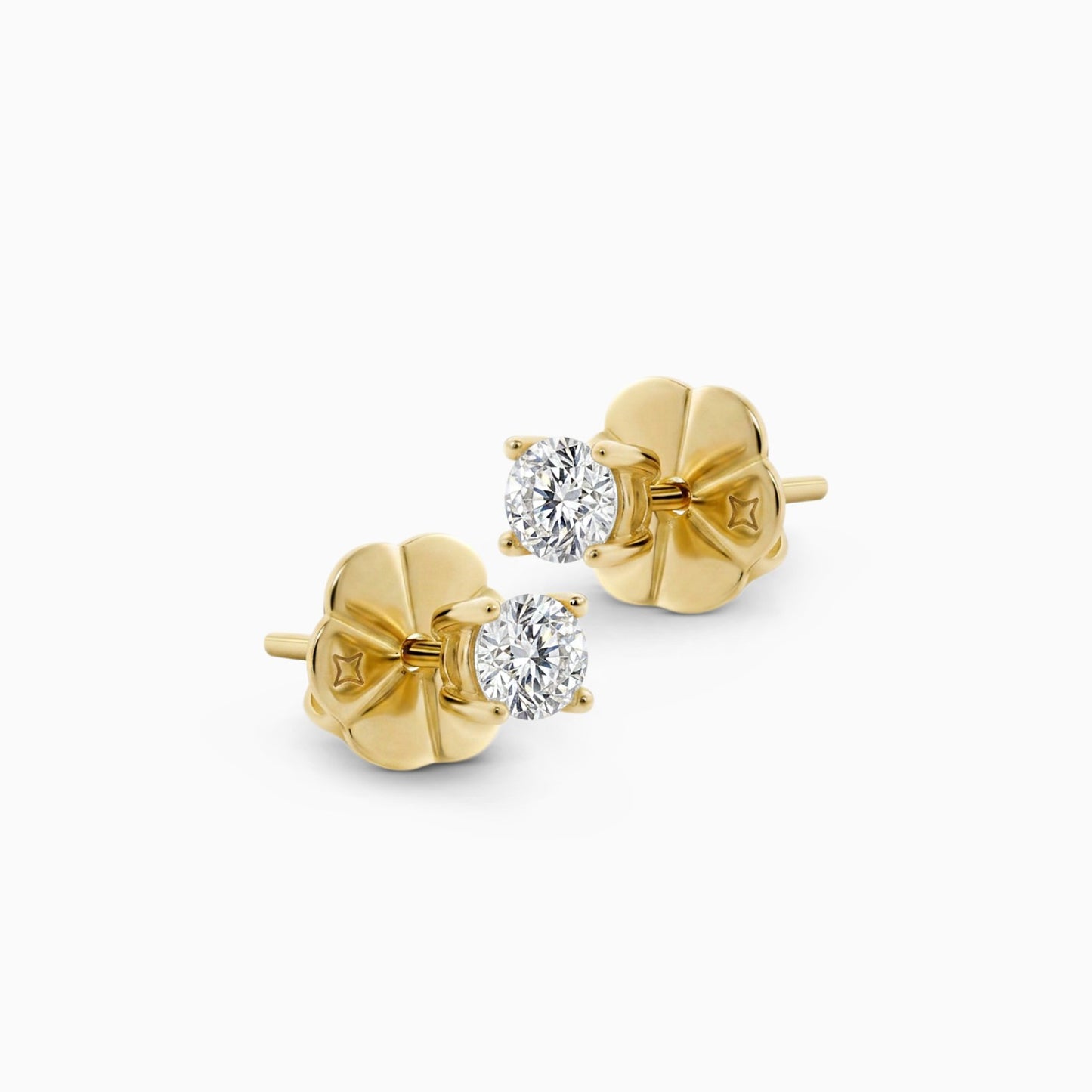 Diamond Solitaire Earrings