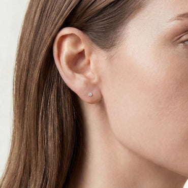 0.32 Carat Diamond Solitaire Earrings