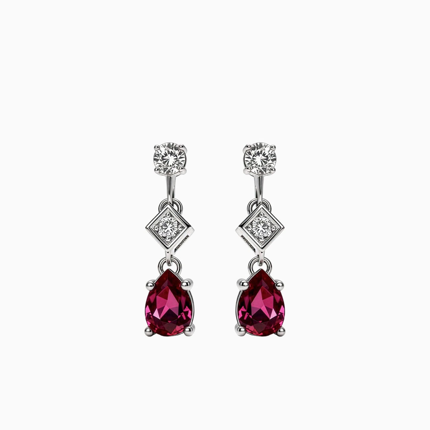 0.79ct Ruby Earrings