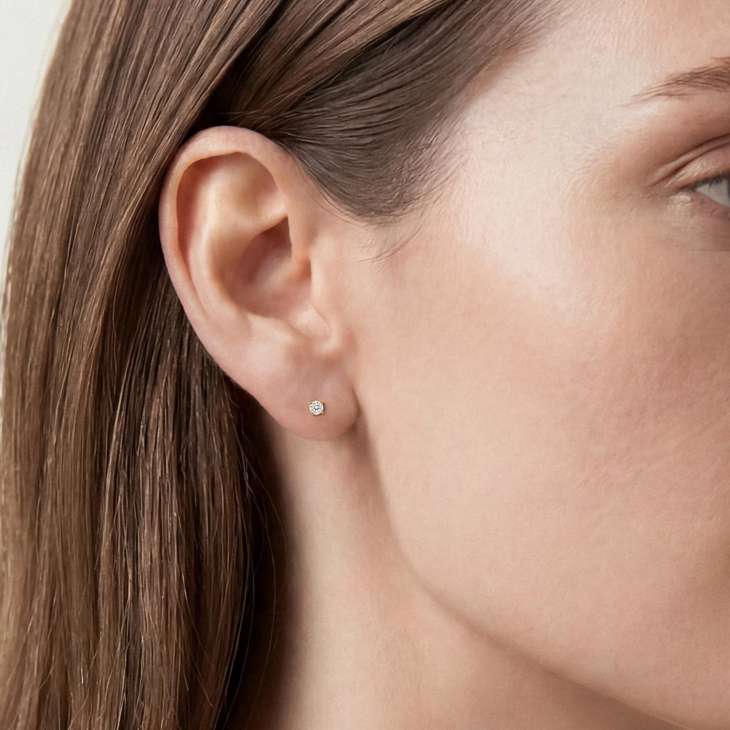 0.17 Carat Diamond Solitaire Earring