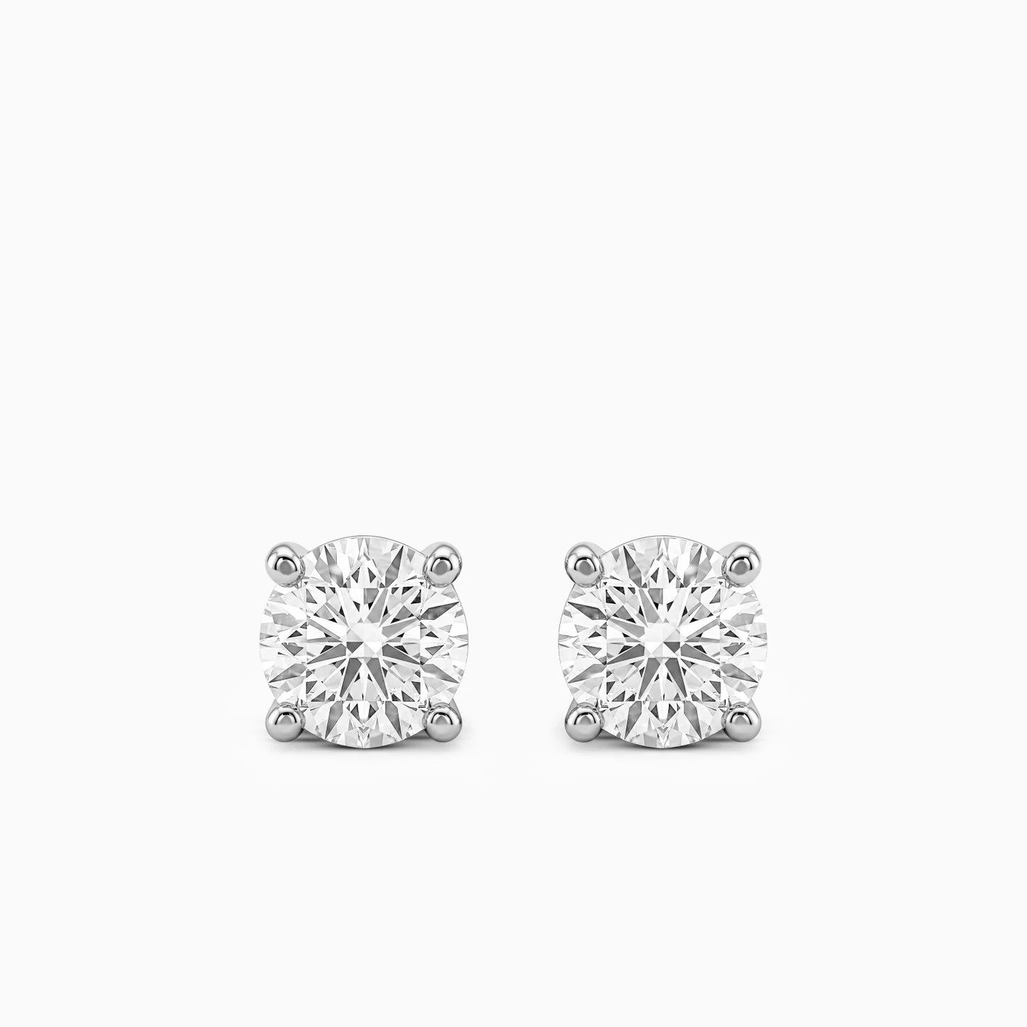 0.57 Carat Diamond Solitaire Earring