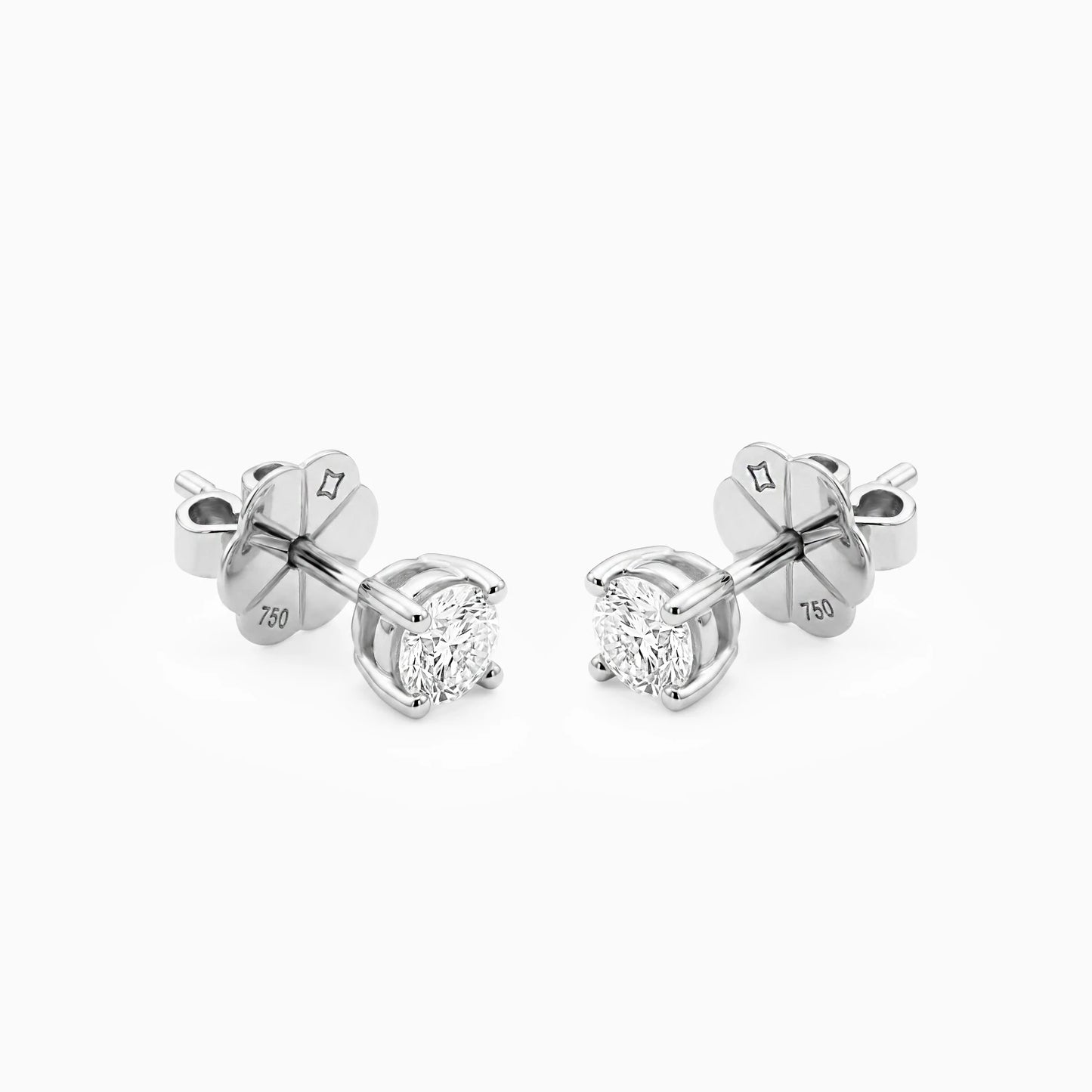 0.57 Carat Diamond Solitaire Earring