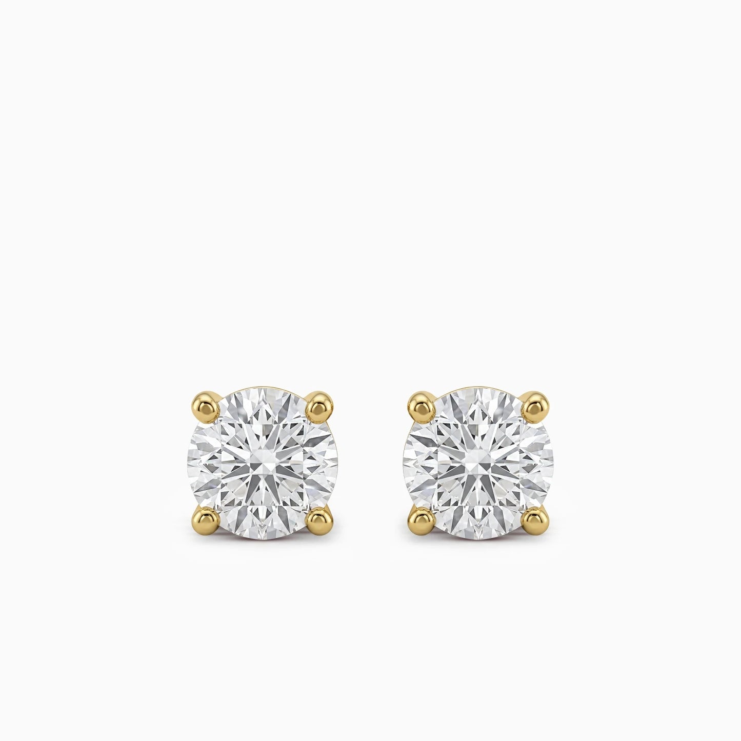 0.57 Carat Diamond Solitaire Earring