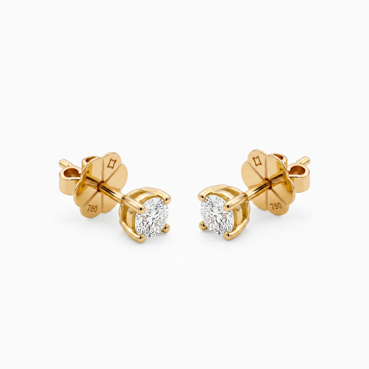 0.57 Carat Diamond Solitaire Earring