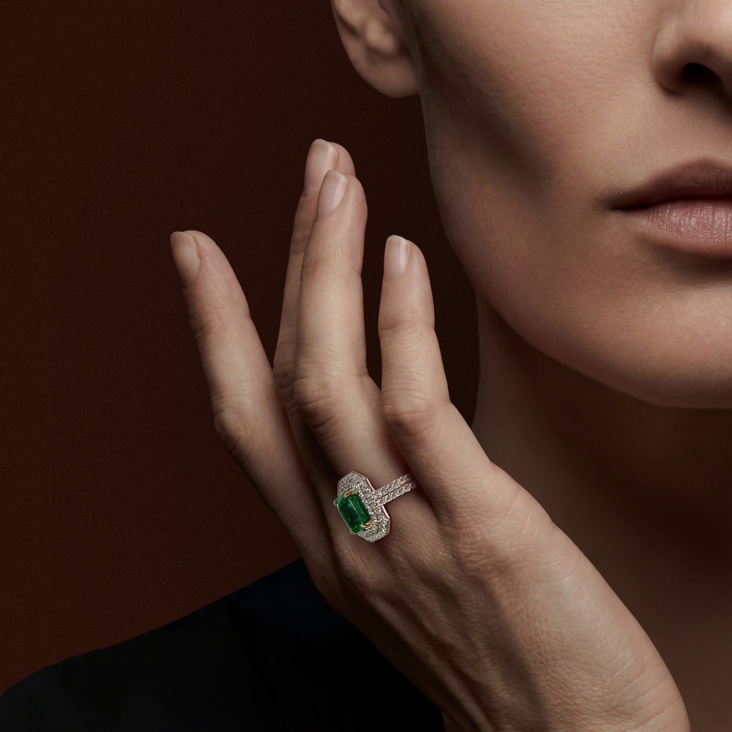 Emerald & Diamond Ring