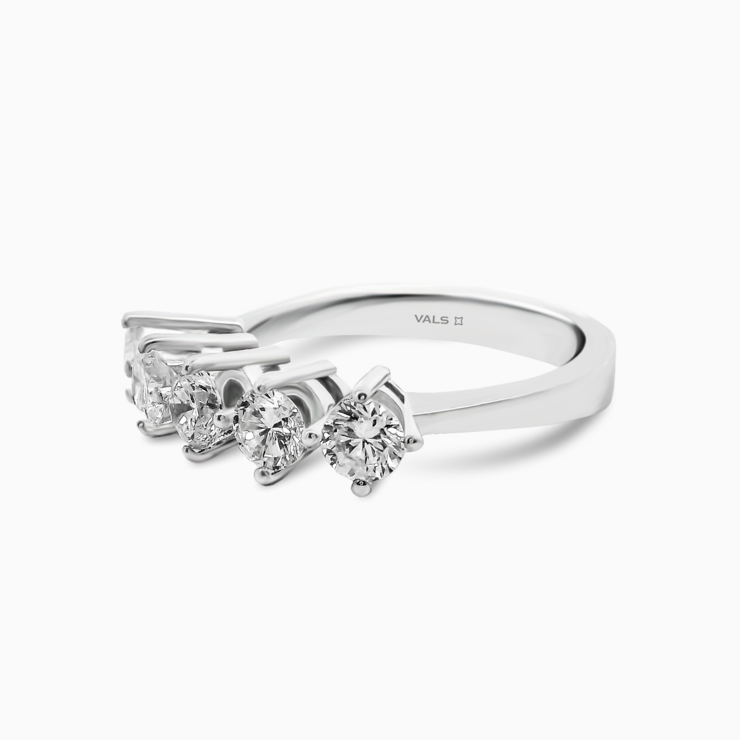 1.09ct Diamond 5-Stone Ring