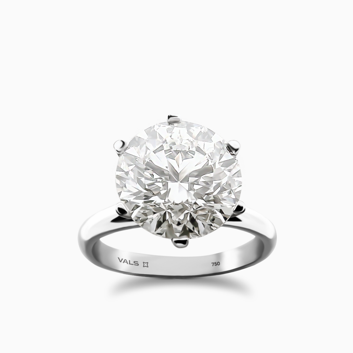 6 Tırnaklı 5.01 karat Pırlanta Tektaş Yüzük