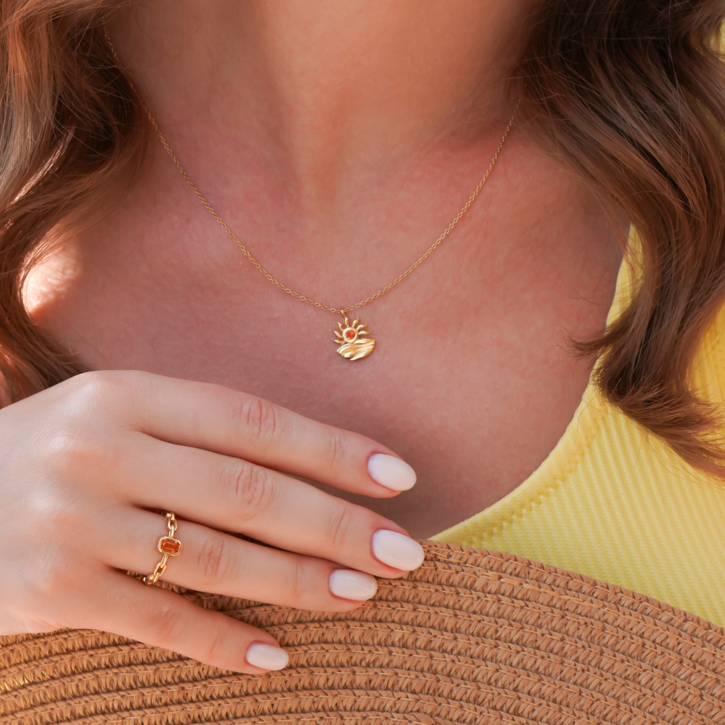 Orange Breeze Ring