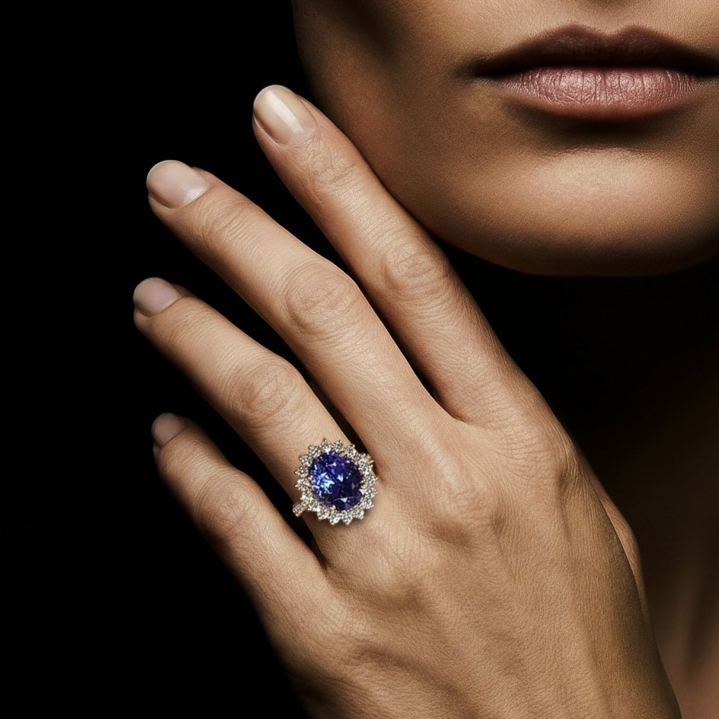 Odilon White Tanzanite Ring