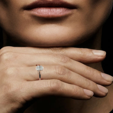 Vals Mary Oval Tektaş Yüzük