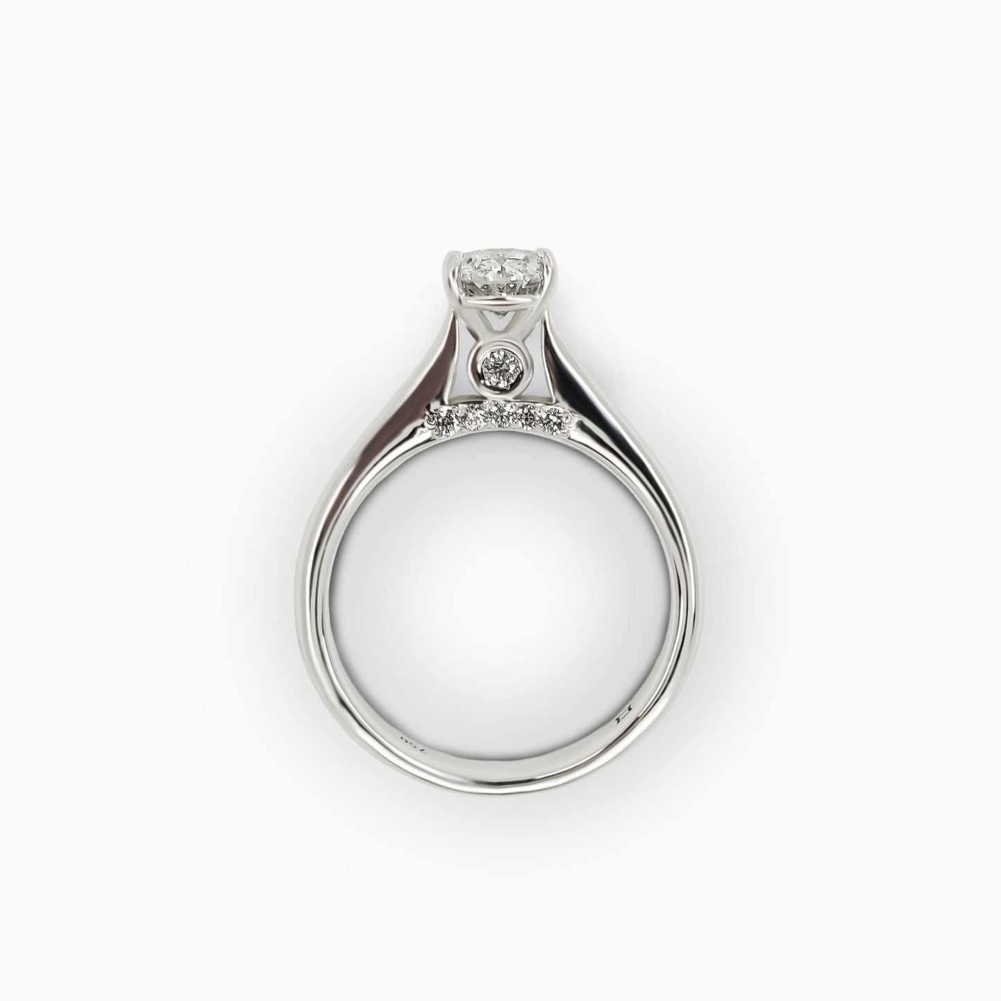 Vals Mary Oval Tektaş Yüzük